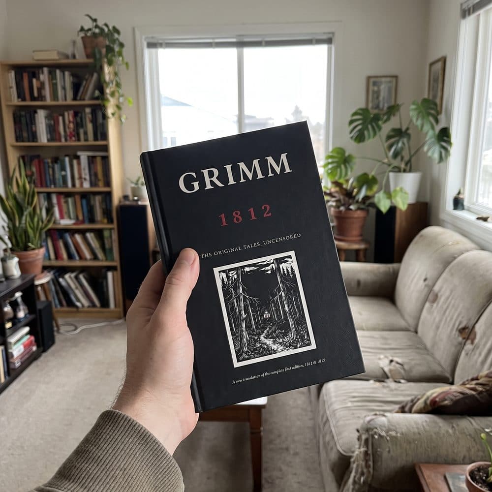 Reader with the book